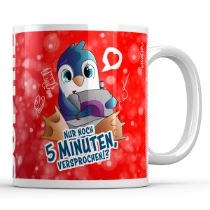 Personalisierte Keramiktasse Pinguin Nähen mit Namen